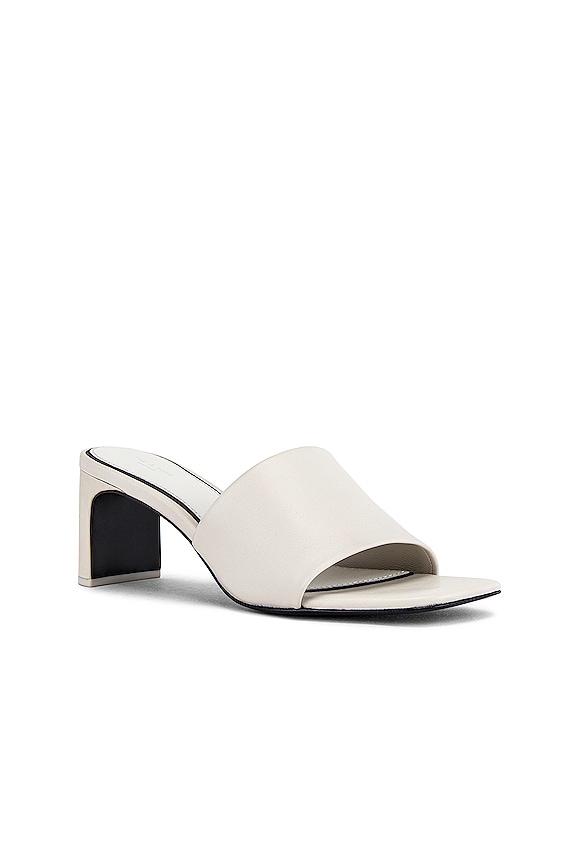 view 2 of 5 Emma Mid Mule in White