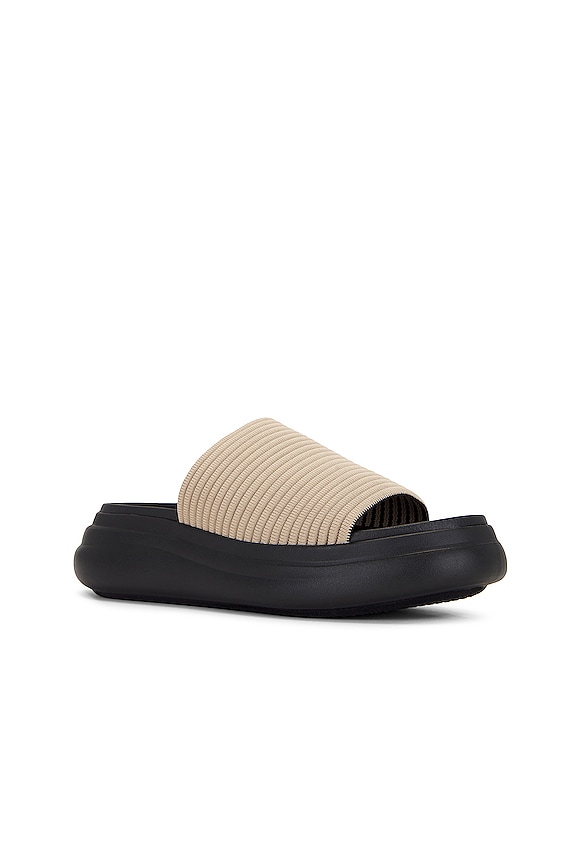 view 2 of 5 MULES EN MAILLE BRIXLEY in Cream & Black