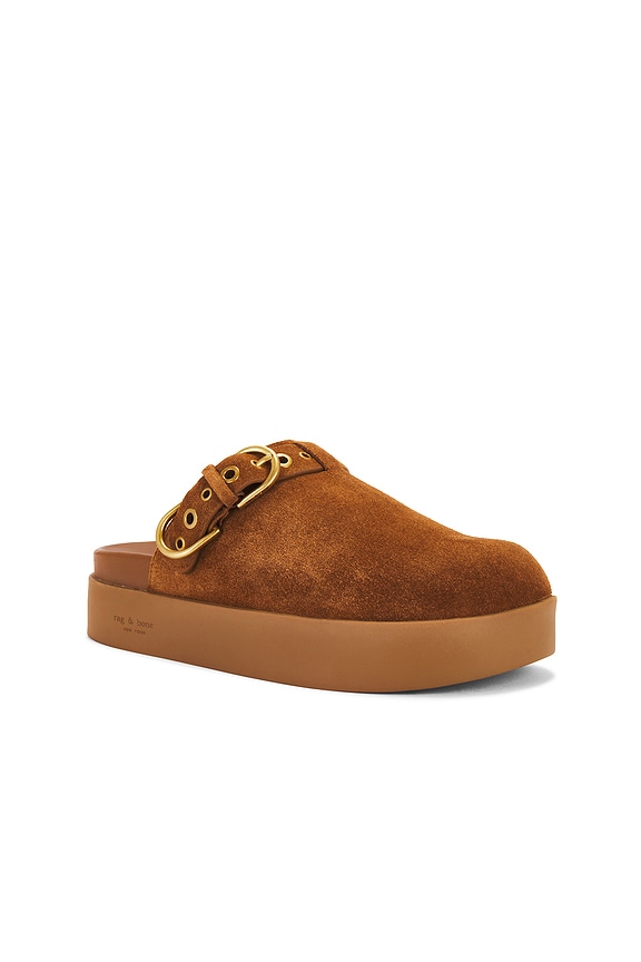 view 2 of 5 Geo Buckle Platform Mule in Brown