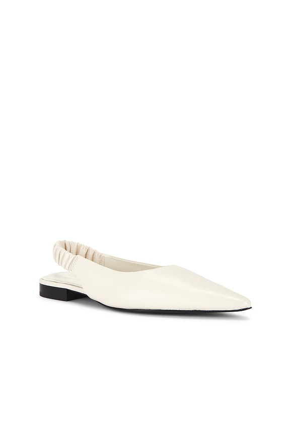 view 2 of 5 Mercer Slingback Flat in Antique White