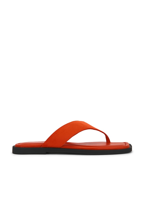 view 1 of 5 Gracie Thong Sandal in Red Satin