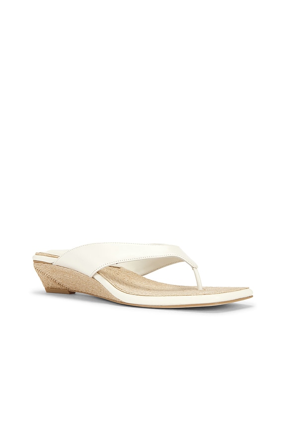 view 2 of 5 Jo Thong Wedge Sandal in Antique White