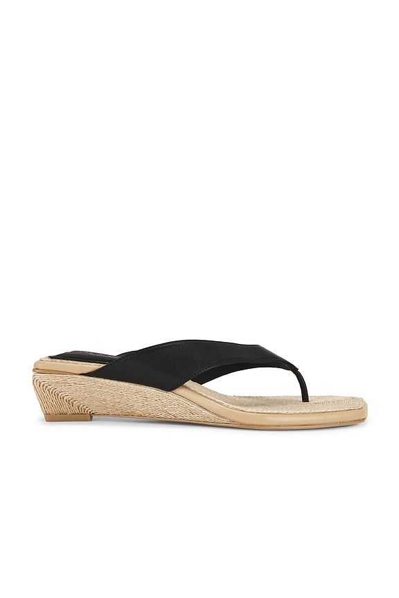 view 1 of 5 Jo Thong Wedge Sandal in Black