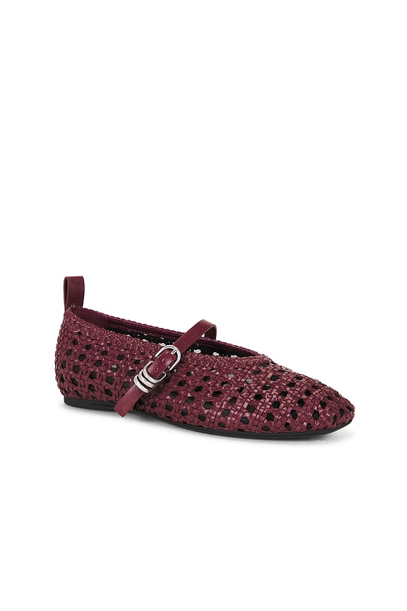 view 2 of 5 Spire Mary Jane in Burgundy Woven