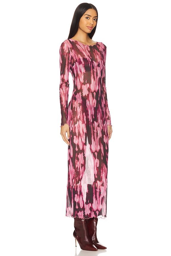 view 2 of 3 Sophia Dress in Merlot