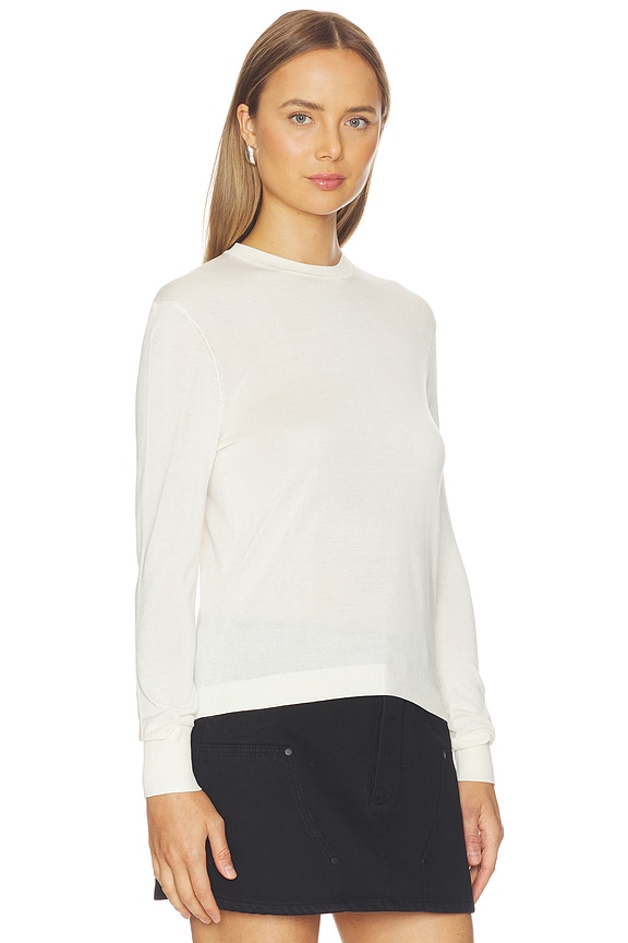 view 2 of 4 JERSEY CREWNECK in Flat White