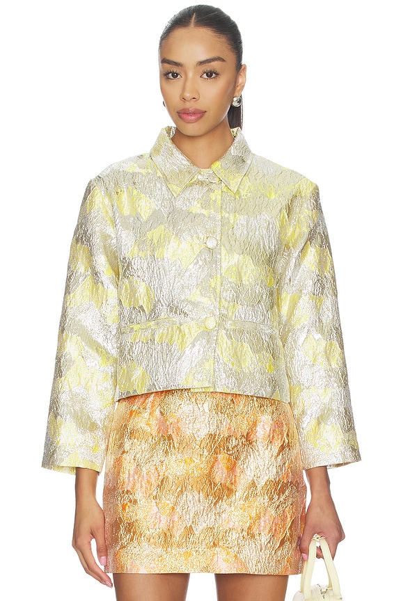 view 1 of 5 Brocade Jacket in Sunshine