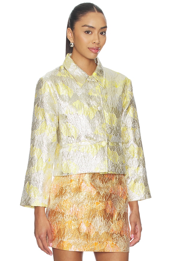 view 2 of 5 Brocade Jacket in Sunshine