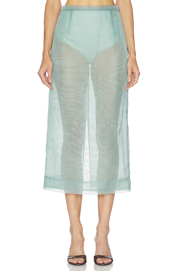 view 1 of 6 FALDA ORGANZA in Seafoam