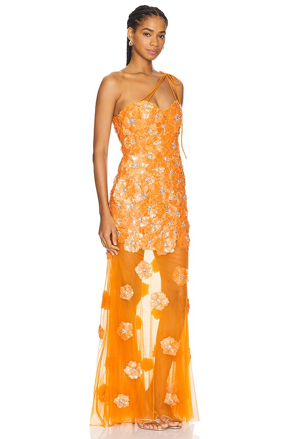 view 2 of 4 VESTIDO LARGO BOWIE in Ember