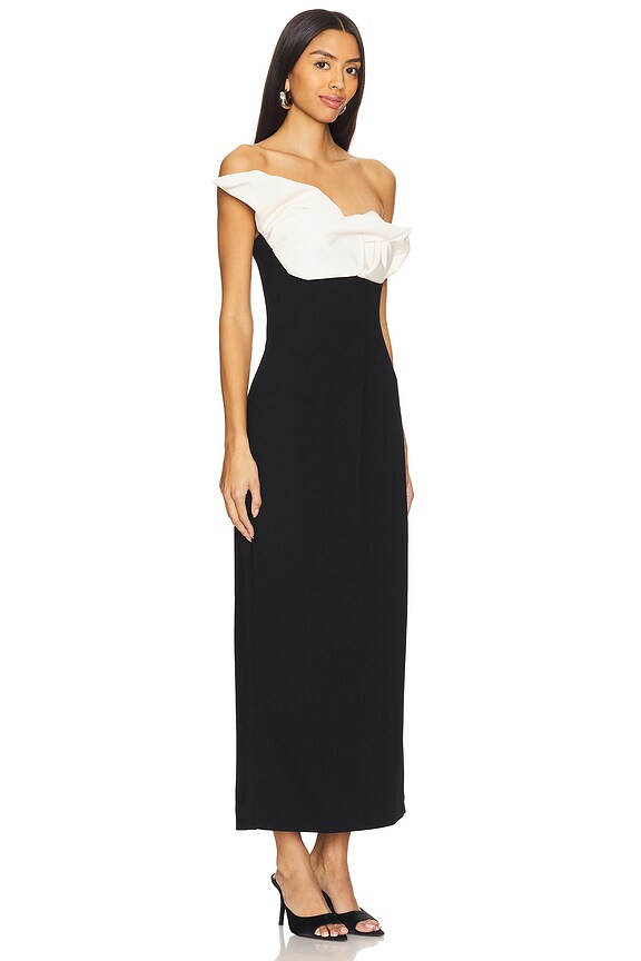 view 2 of 3 VESTIDO CASSIDY in Black & Coconut