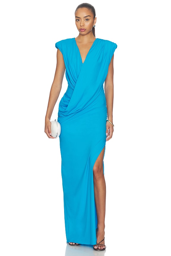 view 1 of 3 Solstice Gown in Aquamarine