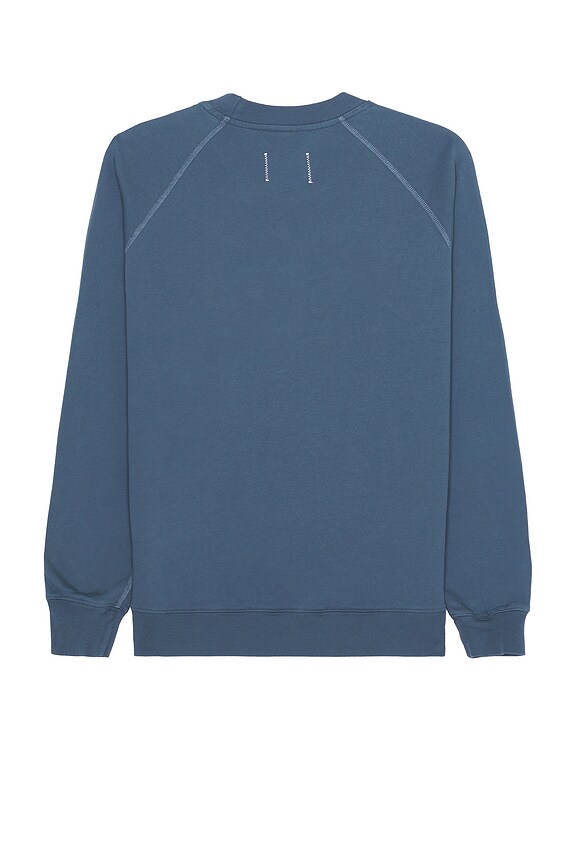 view 2 of 3 Lightweight Terry Classic Crewneck in Washed Blue