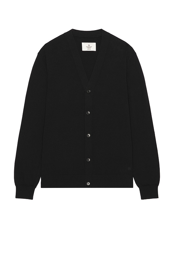 view 1 of 4 Cotton Cashmere Cardigan in Black