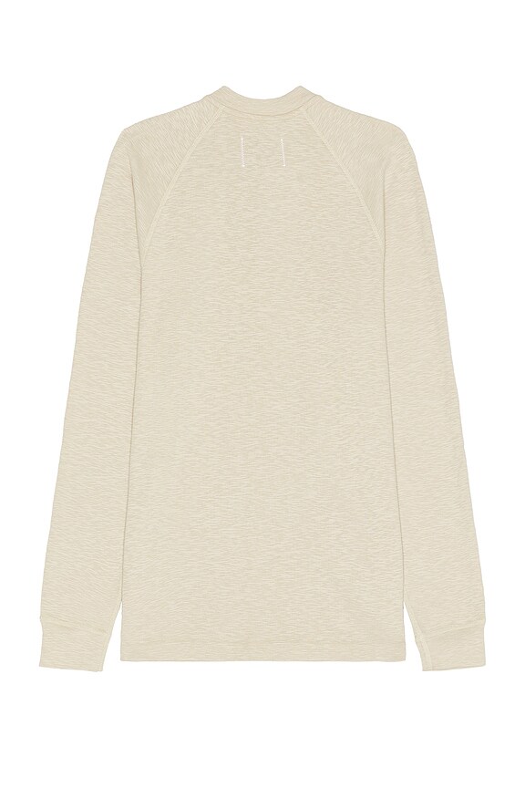 view 2 of 3 Slub Long Sleeve Henley in Dune