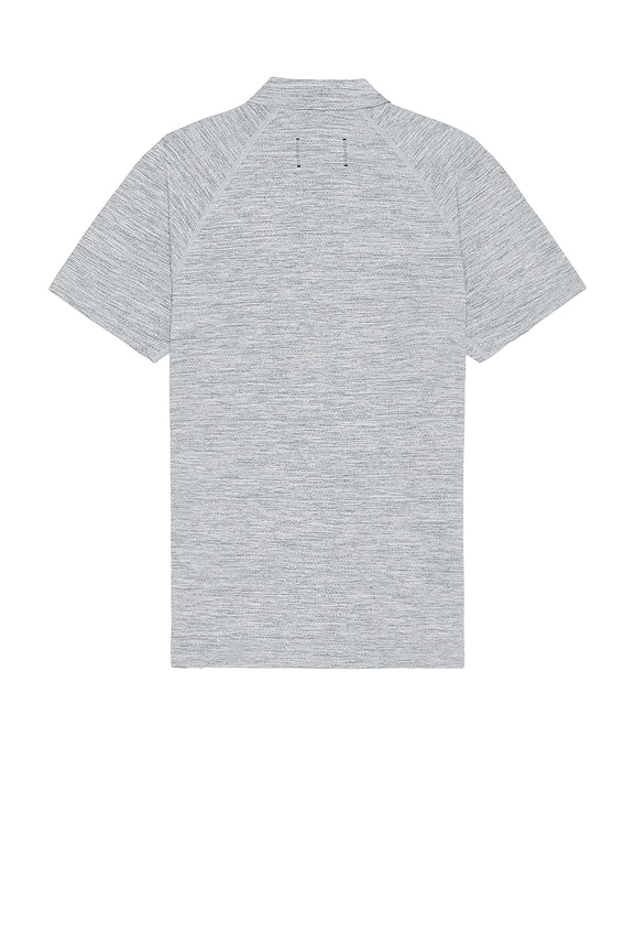 view 2 of 3 Solotex Mesh Polo in Heather Grey