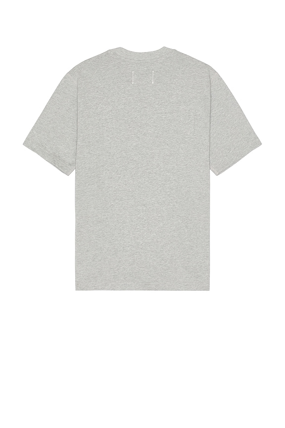 view 2 of 3 Midweight Jersey Collegiate T-Shirt in Heather Grey