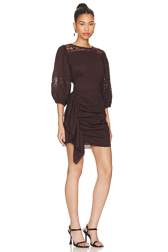 view 2 of 3 Pia Dress in Chocolate
