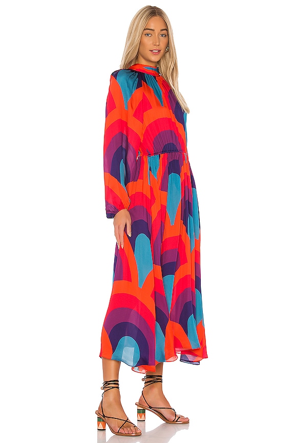 view 2 of 3 Mai Dress in Retro Rainbow