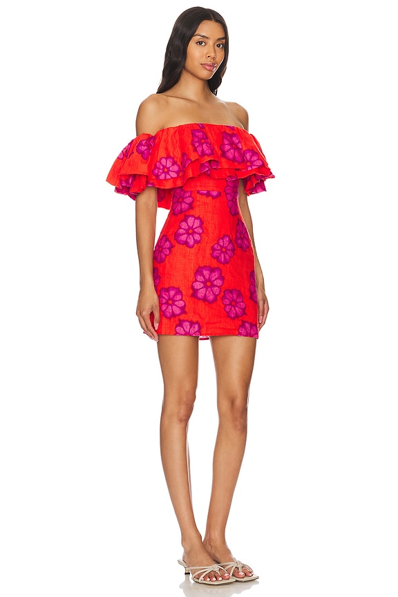 view 2 of 3 Vivi Dress in Scarlet Bombay Bloom