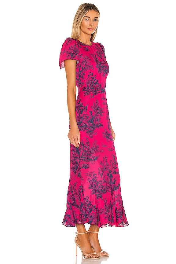view 2 of 3 Lulani Dress in Pink French Toile