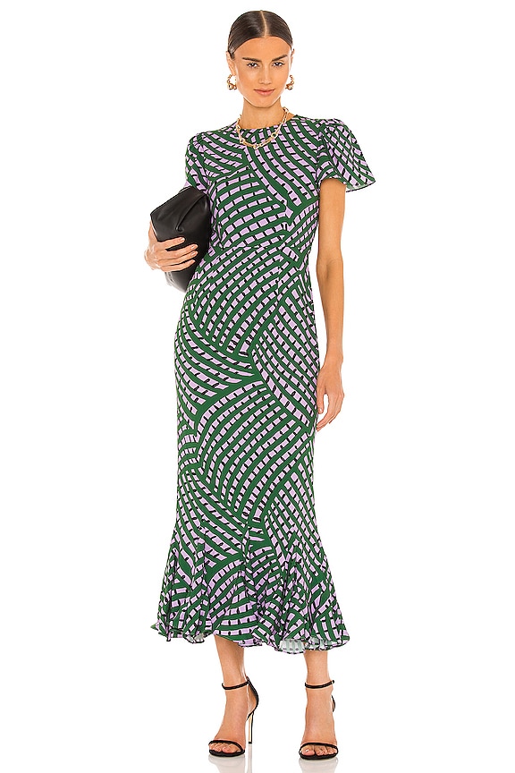 view 1 of 3 Lulani Dress in Woven Geo Purple