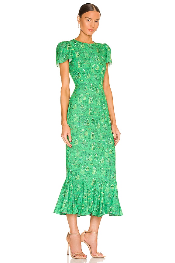 view 2 of 3 Lulani Dress in Romance Green