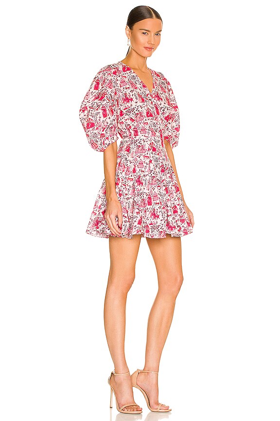 view 2 of 3 Claudine Dress in Romance Pink