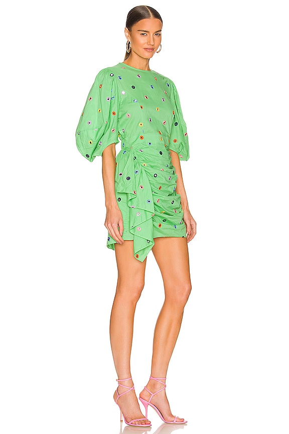 view 2 of 4 Pia Dress in Absinthe Green Mirror