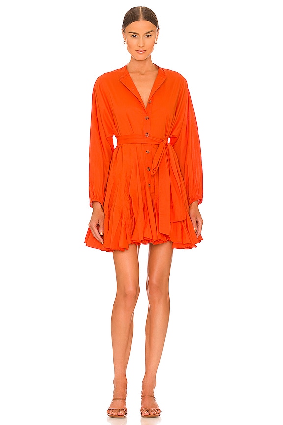 view 1 of 3 Emma Dress in Persimmon Orange