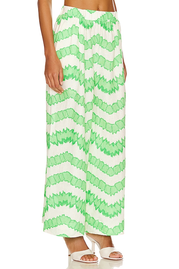 view 2 of 4 Safia Pant in Watercolor Zig Zag