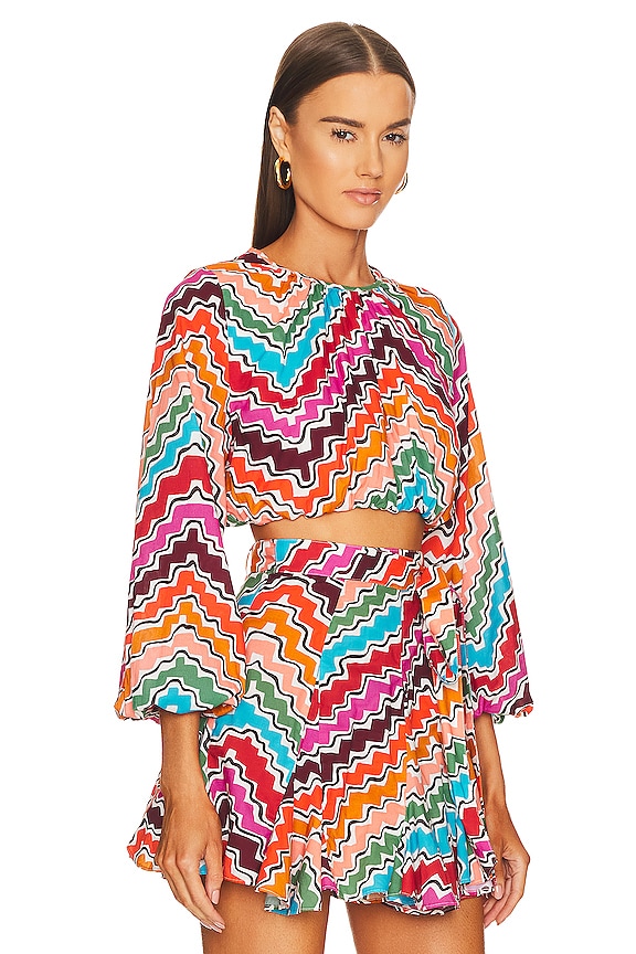 view 2 of 4 Azure Top in Ric Rac