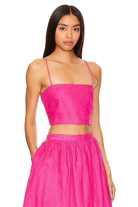 view 2 of 4 Dina Top in Hot Pink