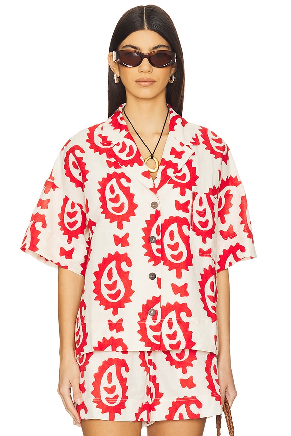 view 2 of 5 Nola Top in White Manali Mist Grande