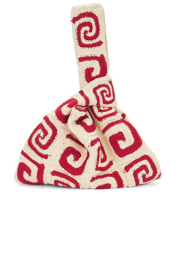 view 2 of 4 SAC DANTE in Red Swirl Crochet