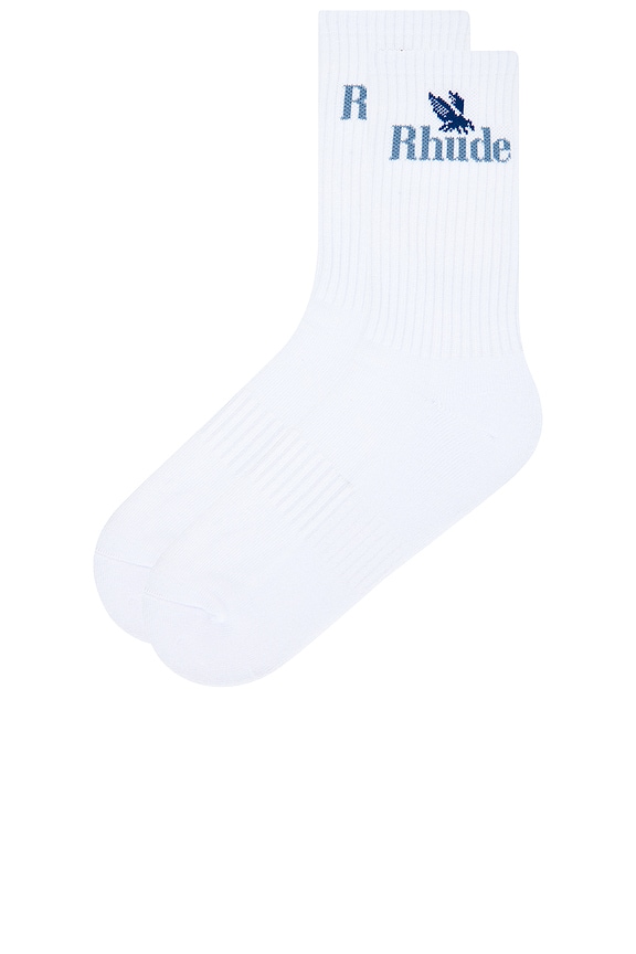 view 2 of 2 CALCETINES in White & Blue