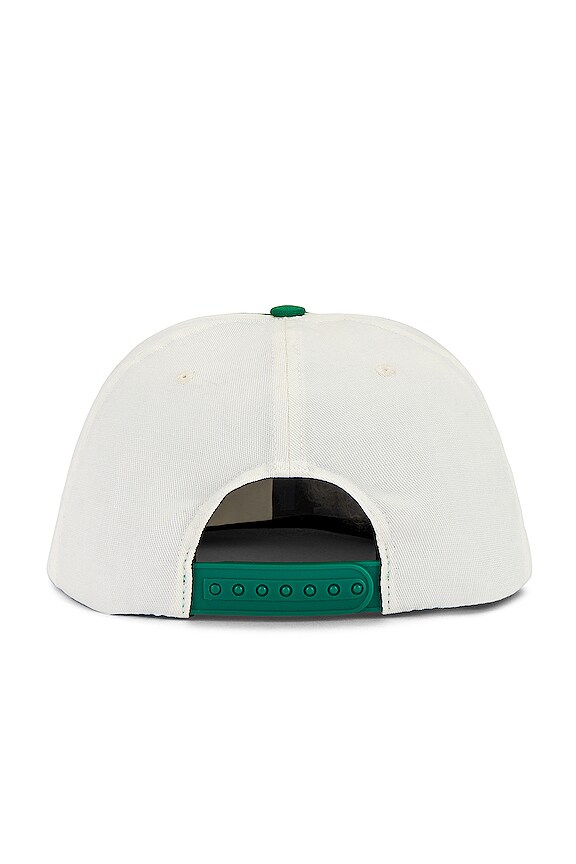 view 2 of 2 Beach Club Hat in Green & Cream