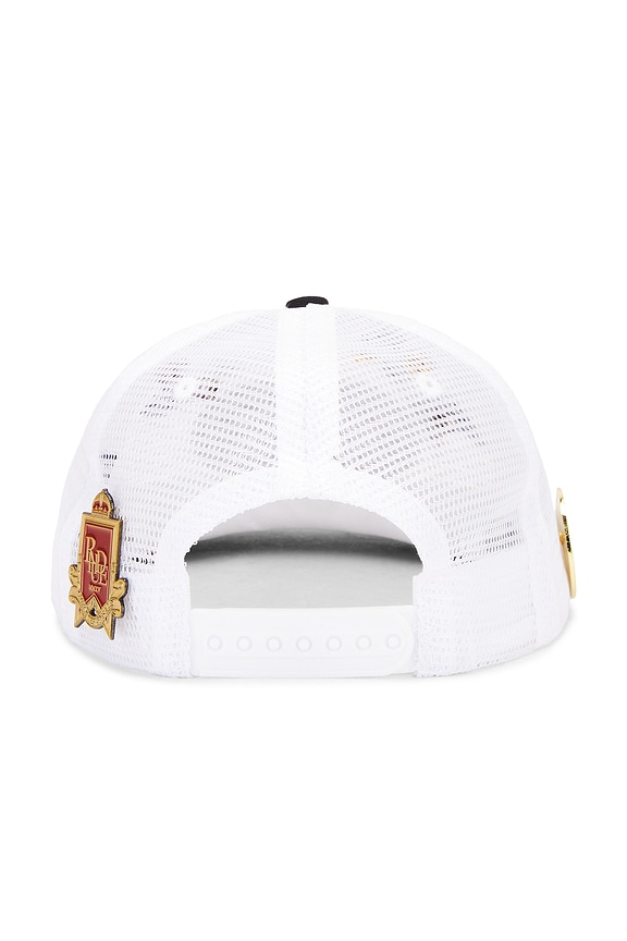 view 2 of 4 Patch Mesh Trucker Hat in Black & White