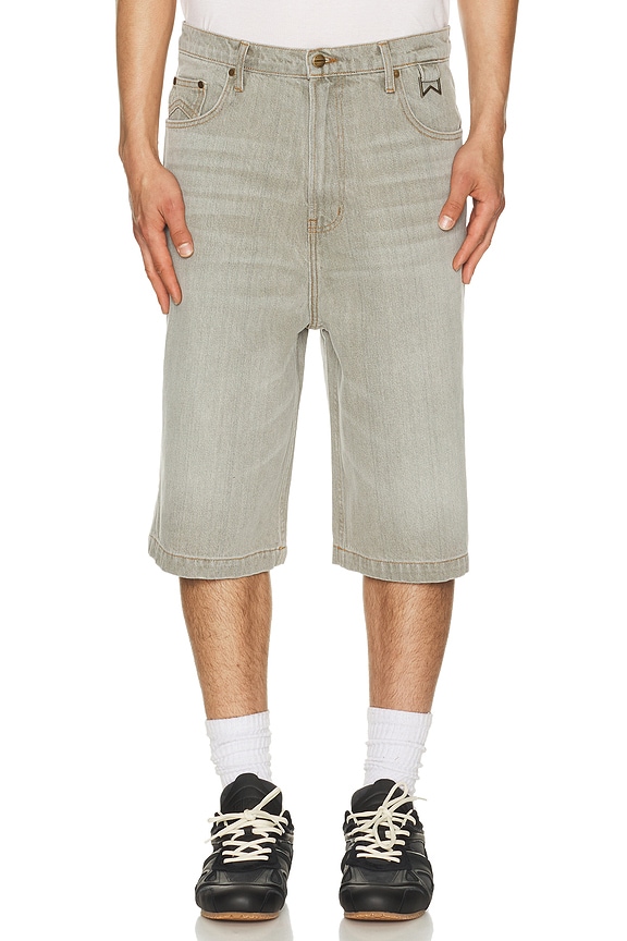 view 1 of 4 SHORTS DENIM BAGGY TRAXEDO in Liberty Grey