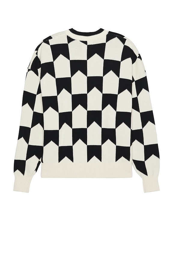 view 2 of 3 カーディガン in Black & Cream
