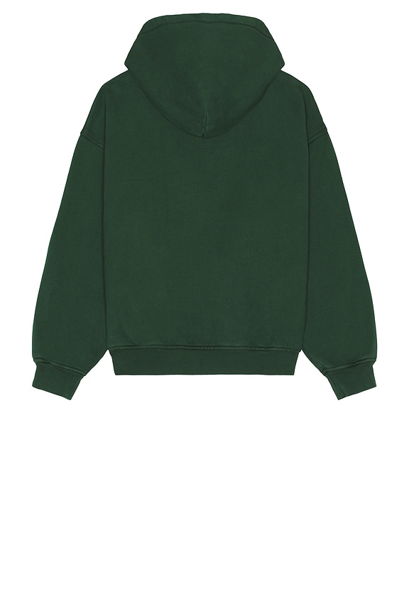 view 2 of 4 Thousand Palms Hoodie in Vintage Forest Green & White