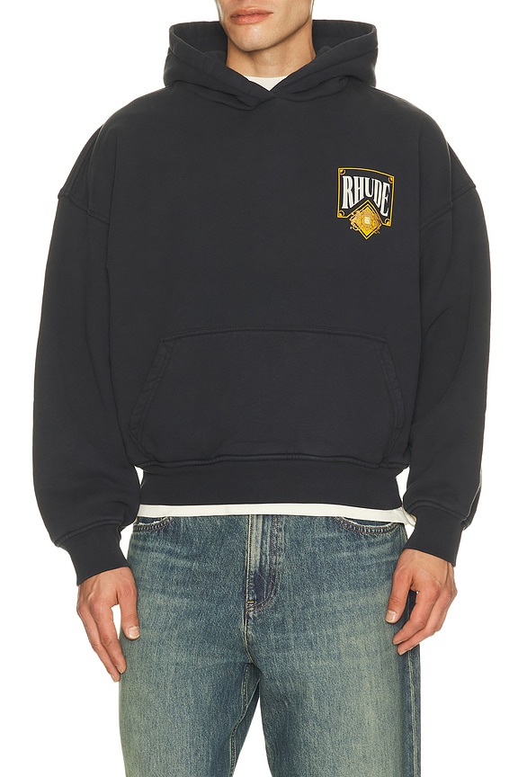 view 2 of 5 SWEAT À CAPUCHE PLAYING CARD in Vintage Black & Yellow