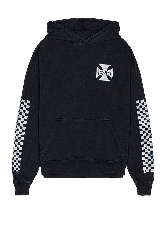 view 2 of 3 Classic Checker Hoodie in Black