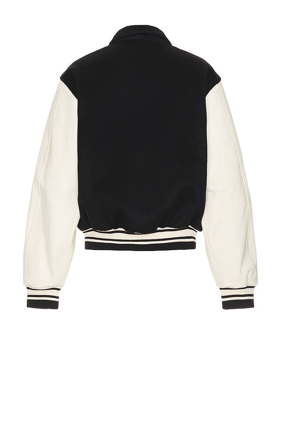 view 2 of 3 Collegiate Jacket in Black & Cream