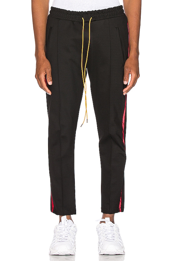 view 2 of 5 Tuxedo Track Pants in Black & Burgundy