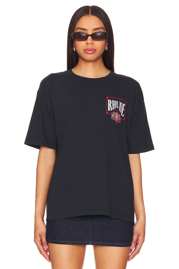 view 2 of 4 Card Tee in Vintage Black