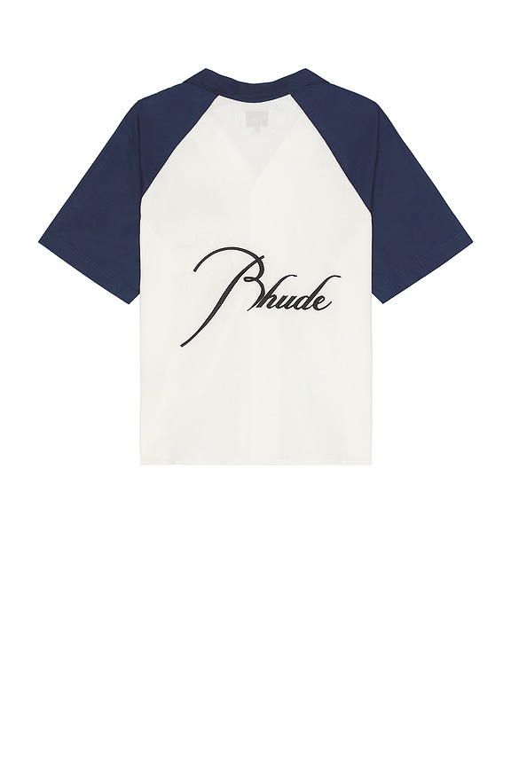 view 2 of 3 シャツ in Navy & Cream