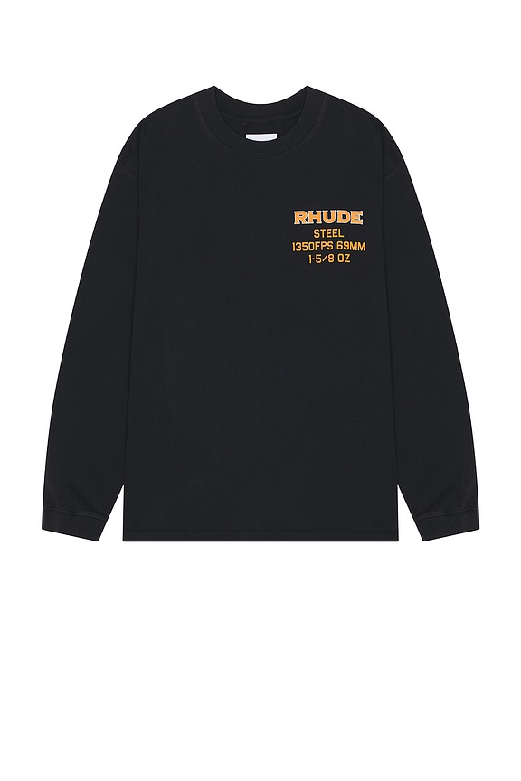 view 2 of 3 Steel Long Sleeve Tee in Vintage Black