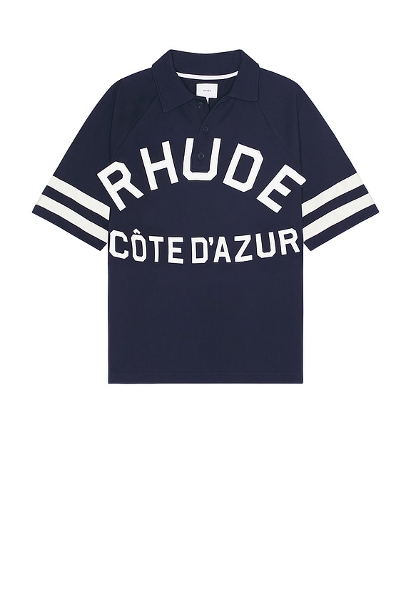 view 1 of 3 ポロシャツ in Navy & Off White