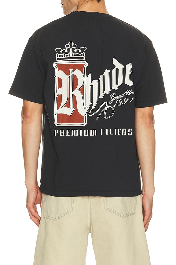 view 1 of 4 T-SHIRT FUMAR 91 in Vintage Black, White, & Red